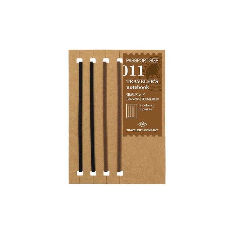 DESIGNPHIL 14335006 Traveler's Notebook, Refill, Connecting Band, Pack of 2, Passport Size - Image 1